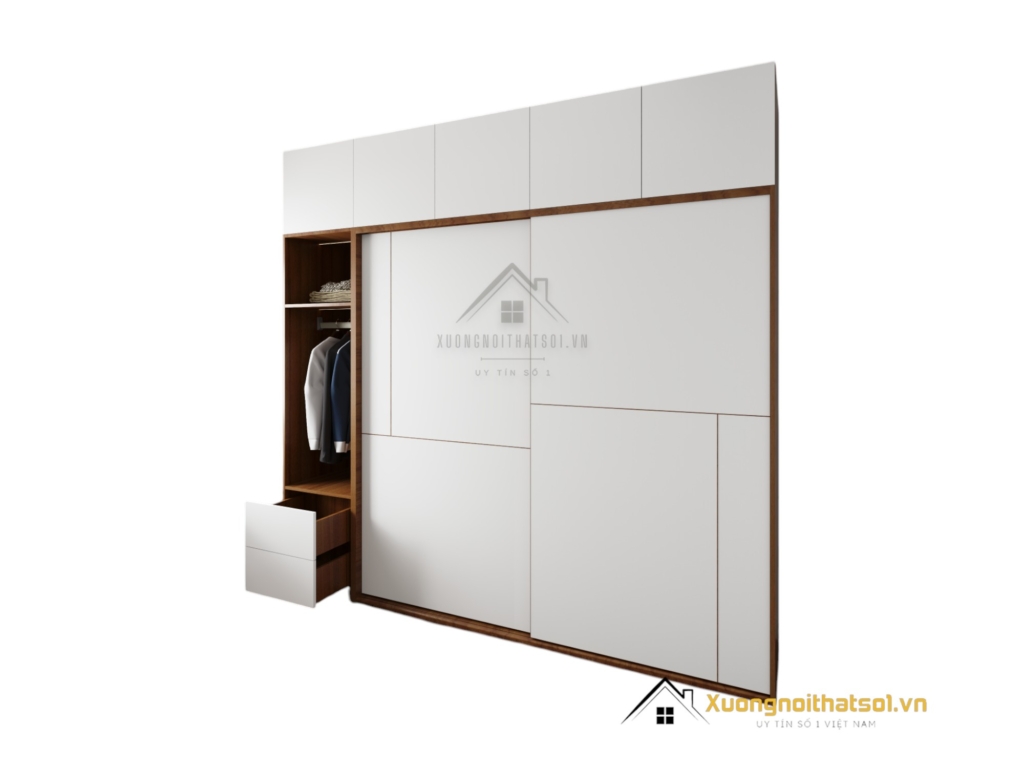 Tủ quần áo cửa lùa 2 cánh màu 031 thiết kế hiện đại, chất liệu bền đẹp, giá rẻ phù hợp với mọi không gian sống.