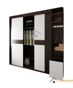 Tủ Quần Áo Đê La Thành 3 Cánh Lùa Màu 613 (7)