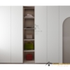 Tủ quần áo gỗ công nghiệp màu ghi đậm, thiết kế hiện đại, bền đẹp, phù hợp cho không gian phòng ngủ.