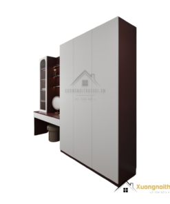 Tủ quần áo 3 cánh cửa mở kèm bàn trang điểm màu 219ZN hiện đại, tiết kiệm không gian
