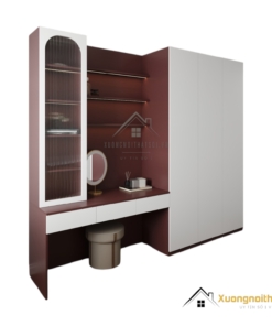 Tủ quần áo 3 cánh cửa mở có bàn trang điểm màu 219ZN hiện đại, tiện lợi, tiết kiệm không gian.