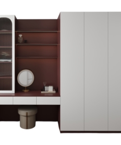 Tủ quần áo 3 cánh cửa mở kèm bàn trang điểm màu 219ZN hiện đại, tiện nghi
