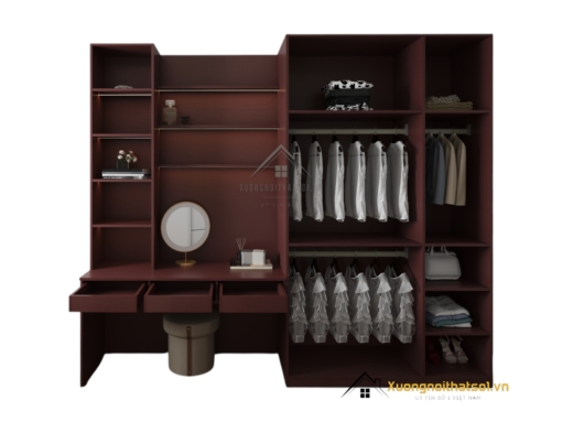 Tủ quần áo 3 cánh cửa mở kèm bàn trang điểm màu 219ZN hiện đại, tiện lợi cho phòng ngủ