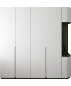Mẫu tủ quần áo bo cong màu 216ZN thiết kế hiện đại, tiện nghi, phù hợp mọi không gian nội thất