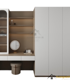Tủ quần áo 3 buồng có bàn trang điểm màu 217LU hiện đại, tiện lợi, thiết kế thông minh phù hợp mọi không gian phòng ngủ