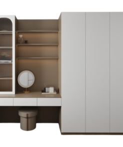 Tủ quần áo 3 buồng kết hợp bàn trang điểm màu 217LU hiện đại, tiện nghi, tiết kiệm không gian