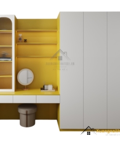 Tủ Quần Áo 3 Buồng Kết Hợp Bàn Trang Điểm Màu 030PL (1)