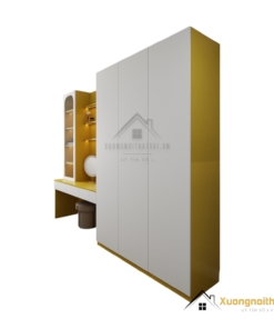Tủ Quần Áo 3 Buồng Kết Hợp Bàn Trang Điểm Màu 030PL (3)