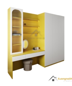 Tủ Quần Áo 3 Buồng Kết Hợp Bàn Trang Điểm Màu 030PL (5)