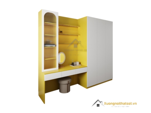 Tủ Quần Áo 3 Buồng Kết Hợp Bàn Trang Điểm Màu 030PL (5)