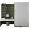 Tủ quần áo 3 cánh cửa mở kết hợp bàn trang điểm màu 216ZN hiện đại, tiện lợi, tiết kiệm không gian cho phòng ngủ nhỏ.