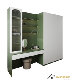 Tủ quần áo 3 cánh cửa mở kết hợp bàn trang điểm màu 216ZN hiện đại, tiện nghi, phù hợp mọi không gian phòng ngủ