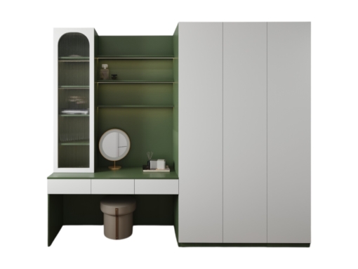 Tủ quần áo 3 cánh cửa mở kết hợp bàn trang điểm màu 216ZN hiện đại, tiện lợi, tiết kiệm không gian cho phòng ngủ nhỏ.