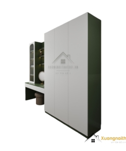 Tủ quần áo 3 cánh cửa mở kết hợp bàn trang điểm màu 216ZN hiện đại, tiện lợi, tiết kiệm không gian.