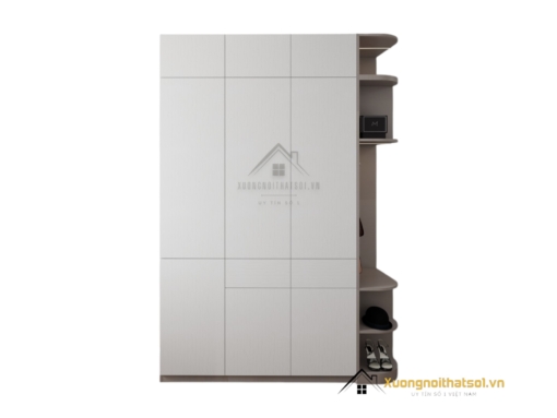 Tủ Quần Áo 3 Cánh Mở 1m6 Bo Cong Góc Màu 217LU