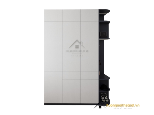 Tủ quần áo 3 cánh mở bo cong góc màu 200T với thiết kế hiện đại, tiện dụng cho không gian sống.