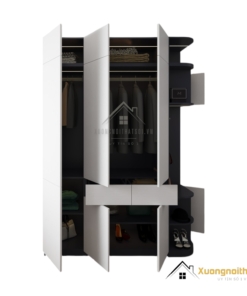 Tủ quần áo 3 cánh mở bo cong góc màu 200T (14)