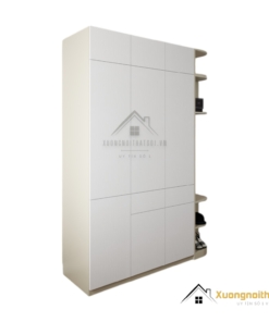 Tủ quần áo 3 cánh mở gỗ bo cong góc màu 220MM tại Hà Nội sang trọng, tiện nghi cho phòng ngủ hiện đại