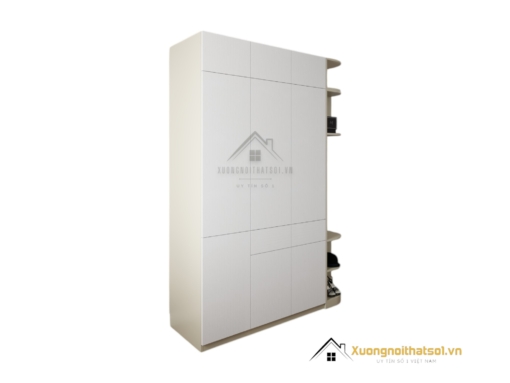 Tủ quần áo 3 cánh mở gỗ bo cong góc màu 220MM tại Hà Nội sang trọng, tiện nghi cho phòng ngủ hiện đại