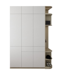 Tủ quần áo 3 cánh mở gỗ bo cong góc Hà Nội màu 220MM