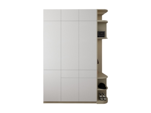 Tủ quần áo 3 cánh mở gỗ bo cong góc Hà Nội màu 220MM