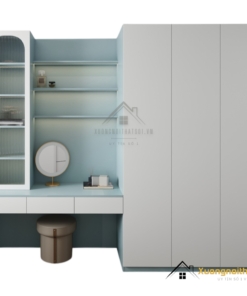 Tủ quần áo 3 cánh mở kết hợp bàn phấn gỗ công nghiệp hiện đại tại Hà Nội, mẫu mã tiện nghi và sang trọng. Tủ quần áo 3 cánh mở tích hợp bàn phấn, thiết kế hiện đại phù hợp mọi không gian phòng ngủ. Tủ quần áo 3 cánh kết hợp bàn phấn tiện lợi, chất liệu gỗ công nghiệp cao cấp, phù hợp nhà phố, chung cư tại Hà Nội. \#tuquanao #tuquanao3canh #tuquanaohanoi #banphan #noithathientai #tuquanaogoketbanphan Thiết kế thông minh, kết hợp tiện ích giữa tủ quần áo và bàn phấn giúp tối ưu không gian sống, phù hợp với phong cách nội thất hiện đại.