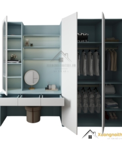 Tủ quần áo 3 cánh mở kết hợp bàn phấn hiện đại tại Hà Nội, mẫu mã 212ZN, thiết kế tiện lợi, phù hợp không gian phòng ngủ.