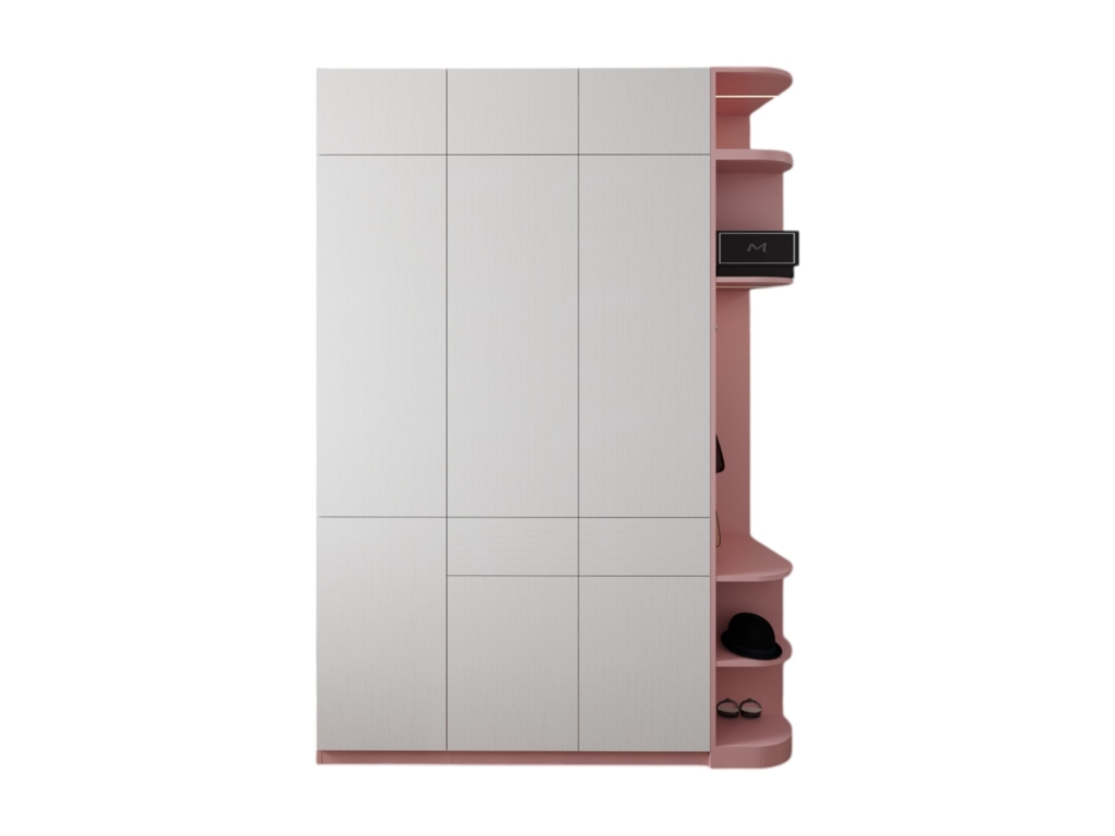 Tủ quần áo 3 cánh mở MDF bo cong góc màu 021T hiện đại, tiện dụng, phù hợp mọi không gian sống