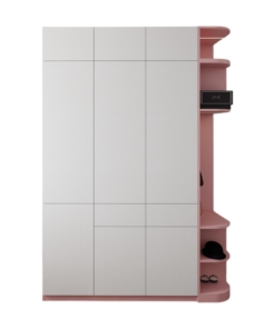 Tủ quần áo 3 cánh mở MDF bo cong góc màu 021T hiện đại, tiện dụng, phù hợp mọi không gian sống