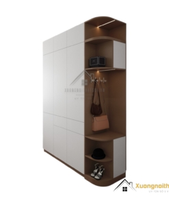 Tủ quần áo 3 cửa mở bo cong góc 1m6 màu 216ZN, thiết kế sang trọng, tiện ích và phù hợp cho mọi không gian. Chất liệu gỗ cao cấp, bền đẹp, dễ dàng lau chùi.