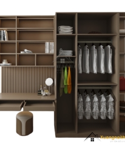Tủ Quần Áo 4 Buồng Có Bàn Học Màu 217LU (4)