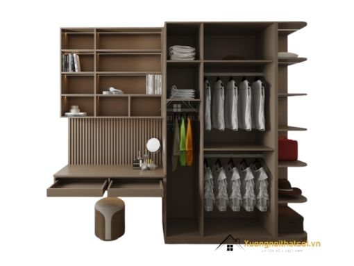 Tủ Quần Áo 4 Buồng Có Bàn Học Màu 217LU (4)