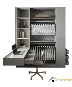 Tủ quần áo 4 buồng cửa mở kết hợp bàn làm việc màu 203LU mang đến không gian lưu trữ rộng rãi và tiện ích cho phòng ngủ, phòng làm việc hoặc không gian sinh hoạt. Với thiết kế hiện đại, chất liệu chắc chắn, sản phẩm này sẽ là lựa chọn lý tưởng cho gia đình hoặc văn phòng.