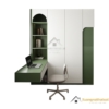 Tủ quần áo 4 buồng cửa mở kết hợp bàn làm việc màu 216ZN hiện đại, tiện nghi cho phòng ngủ.