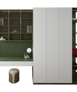 Tủ quần áo 4 cánh cửa mở kết hợp bàn học màu 216ZN hiện đại, tiện lợi, tiết kiệm không gian