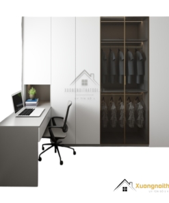 Tủ quần áo 4 cánh kết hợp bàn làm việc màu 203LU, thiết kế hiện đại, tiện dụng cho không gian phòng ngủ.