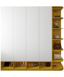 Tủ Quần Áo Bo Cạnh Góc Màu 030PL (10)