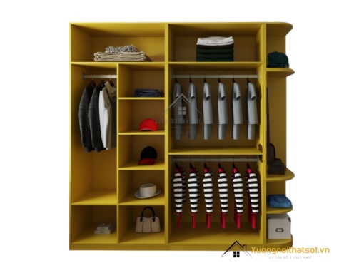 Tủ Quần Áo Bo Cạnh Màu 030PL (10)