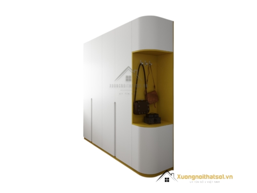 Tủ Quần Áo Bo Cạnh Màu 030PL (3)