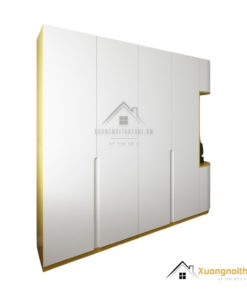 Tủ Quần Áo Bo Cạnh Màu 030PL (5)