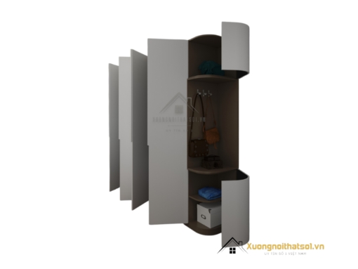 Tủ Quần Áo Bo Tròn Màu 217LU (14)