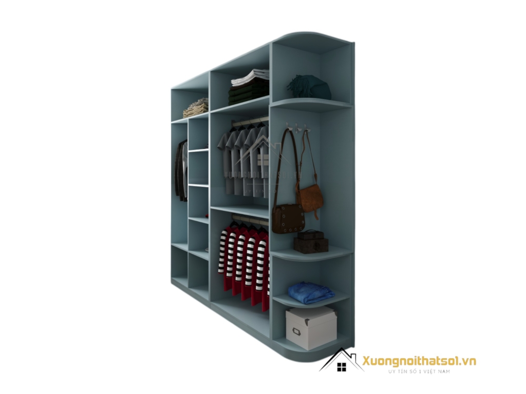 Tủ quần áo cánh mở bo cong màu 212ZN sang trọng và hiện đại với thiết kế tinh tế.