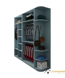 Tủ quần áo cánh mở bo cong màu 212ZN sang trọng và hiện đại với thiết kế tinh tế.