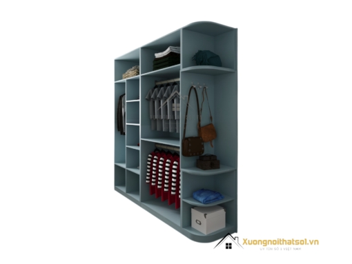 Tủ quần áo cánh mở bo cong màu 212ZN sang trọng và hiện đại với thiết kế tinh tế.
