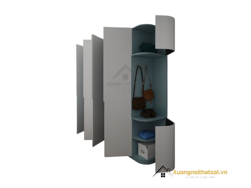 Tủ Quần Áo Cánh Mở Bo Cong Màu 212ZN (16)