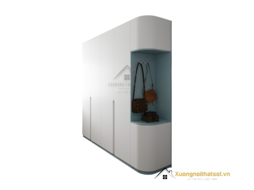 Tủ quần áo cánh mở bo cong màu 212ZN hiện đại, sang trọng, phù hợp nhiều không gian nội thất