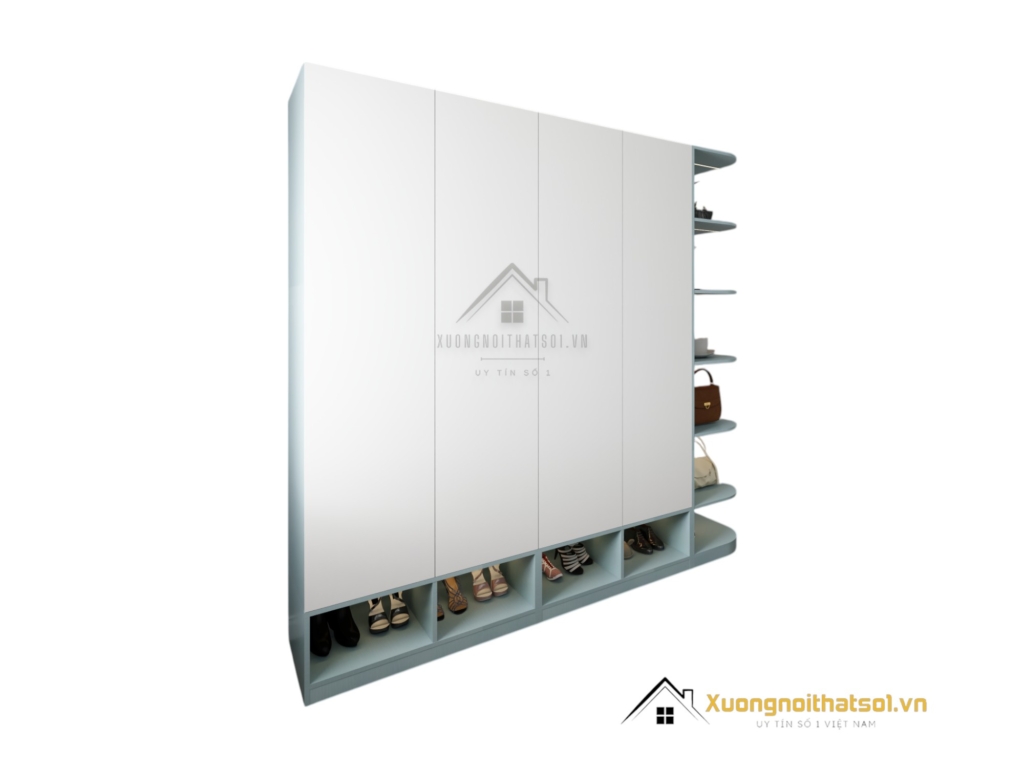 Tủ quần áo cánh mở bo góc cong màu 212ZN thiết kế hiện đại, tiện nghi, phù hợp mọi không gian sống