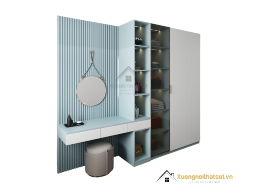 Tủ quần áo cánh mở kết hợp bàn phấn có đèn LED hiện đại tại Hà Nội, mẫu 212ZN (5) sang trọng và tiện nghi