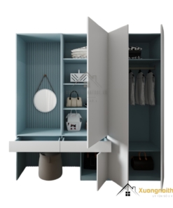Tủ quần áo cánh mở kết hợp bàn phấn hiện đại Hà Nội 212ZN