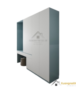 Tủ quần áo cánh mở kết hợp bàn phấn hiện đại tại Hà Nội